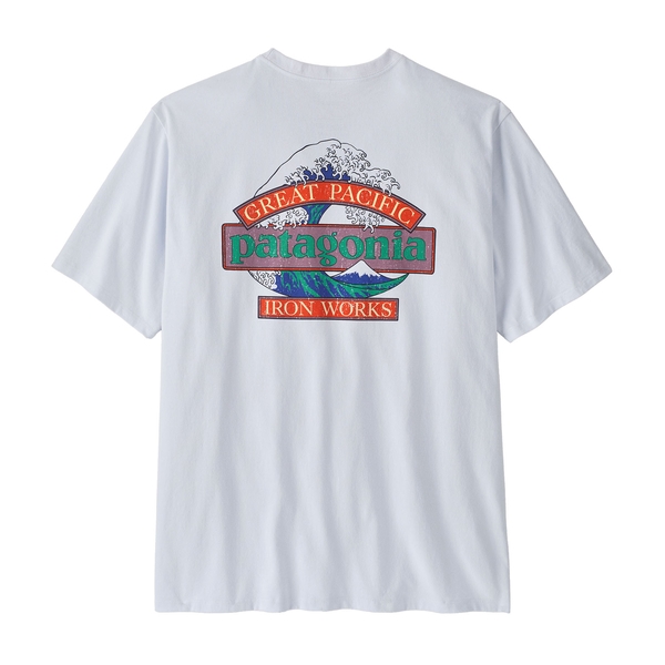 Patagonia Mens Great Waves Responsibili-Tee - White